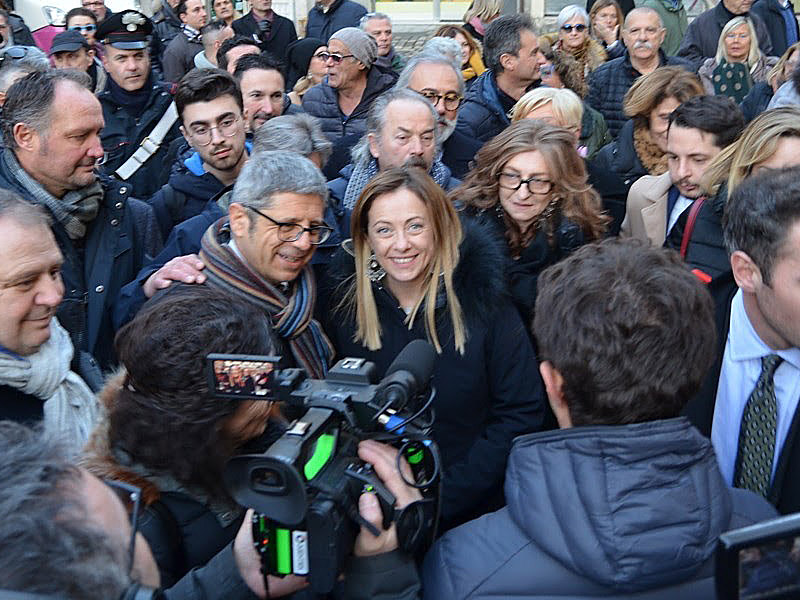 Giorgia Meloni a Cesena: cambiamo il governo della Regione